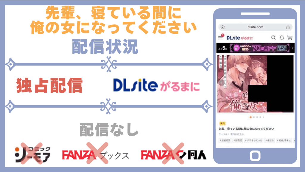先輩、寝ている間に俺の女になってください配信状況