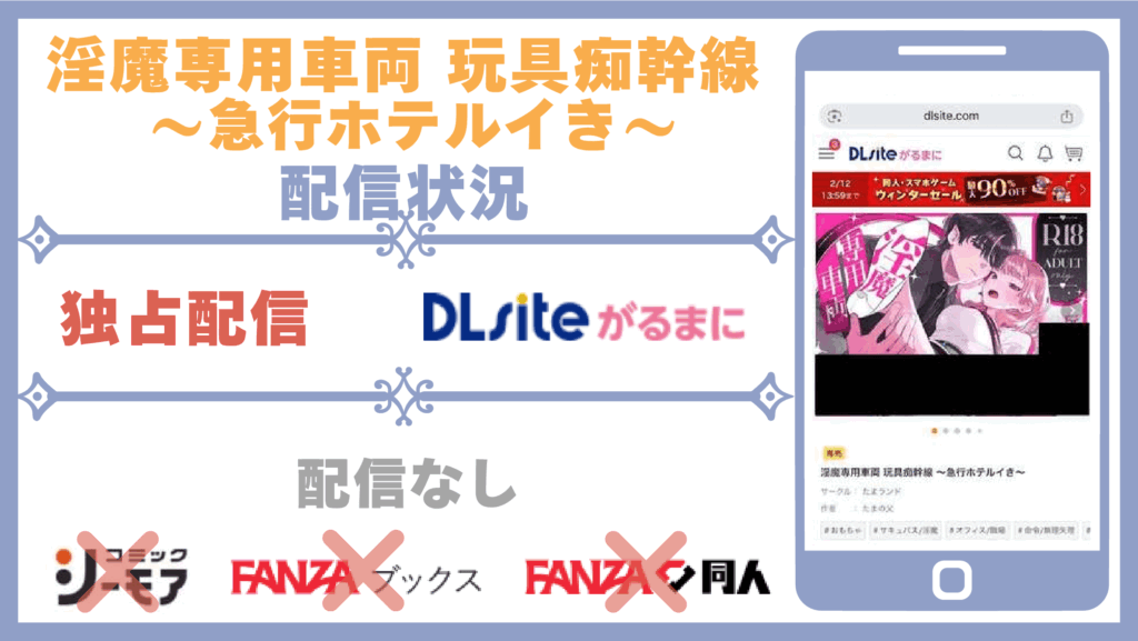 淫魔専用車両 玩具痴幹線 ~急行ホテルイき~配信状況